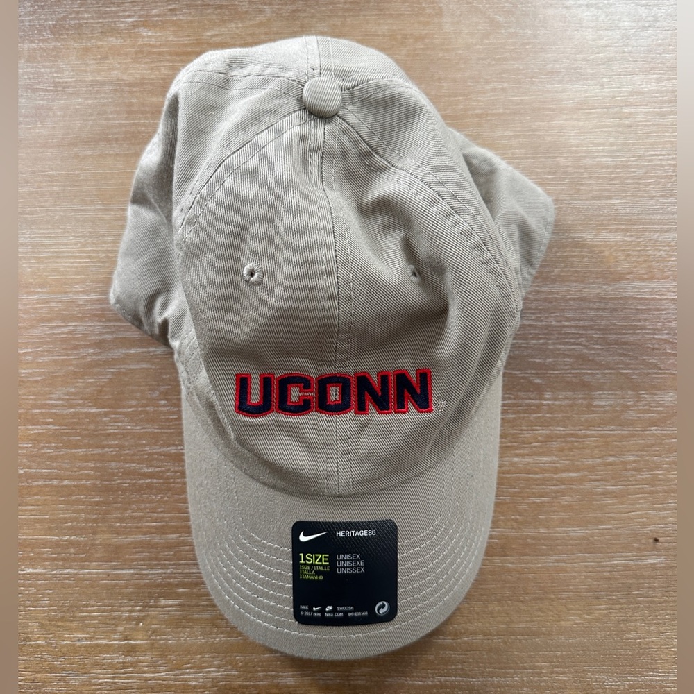 Nike Beige Cap UCONN - Unisex 1 size fits most